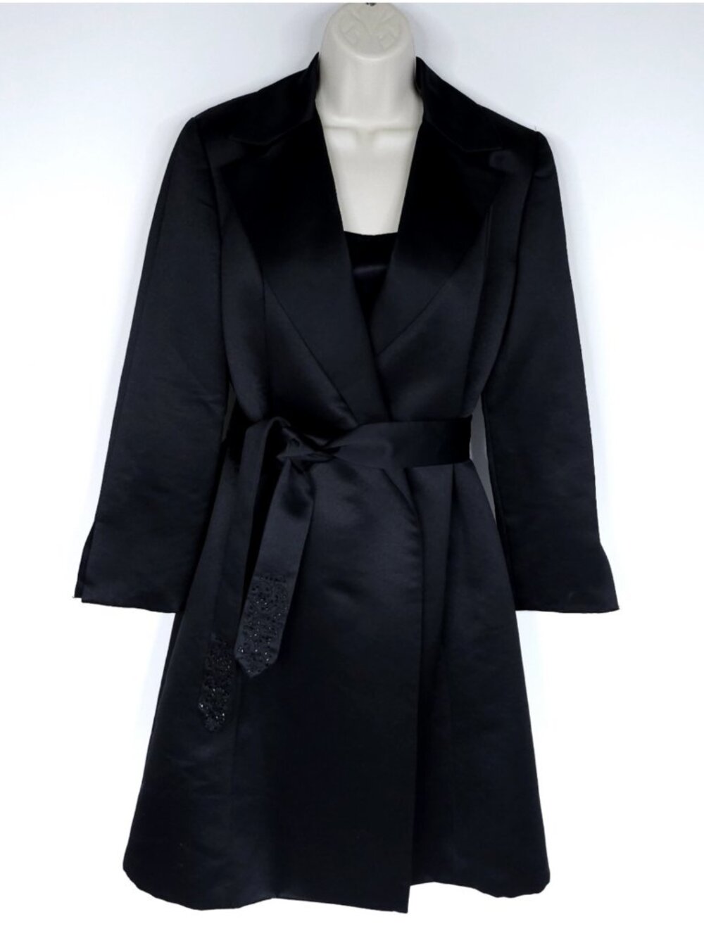 Talbots Petite Black 2 Piece Dress And Jacket Set Women's Size 4P
